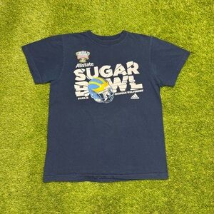 Adidas Michigan Wolverines 2012 Sugar Bowl T-Shirt Size Medium Navy Blue